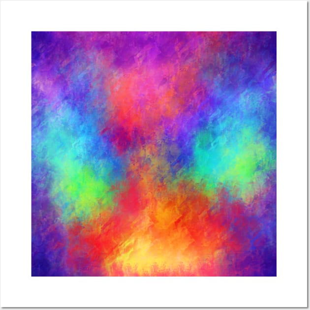 Tie Dye Candy Rainbow Abstract Vortex Wall Art by Art by Deborah Camp